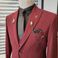 Varese Claret Red Slim Fit Suit