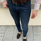 Gavin Navy Blue Slim Fit Jeans