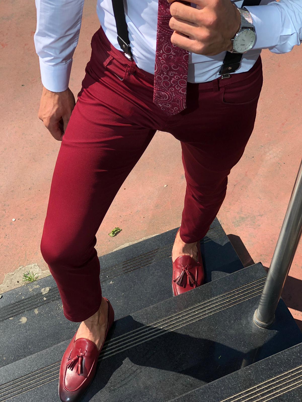 Cambridge Claret Red Pants