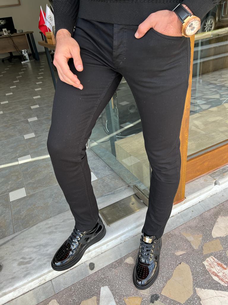 Dunfriez Black Slim Fit Jeans