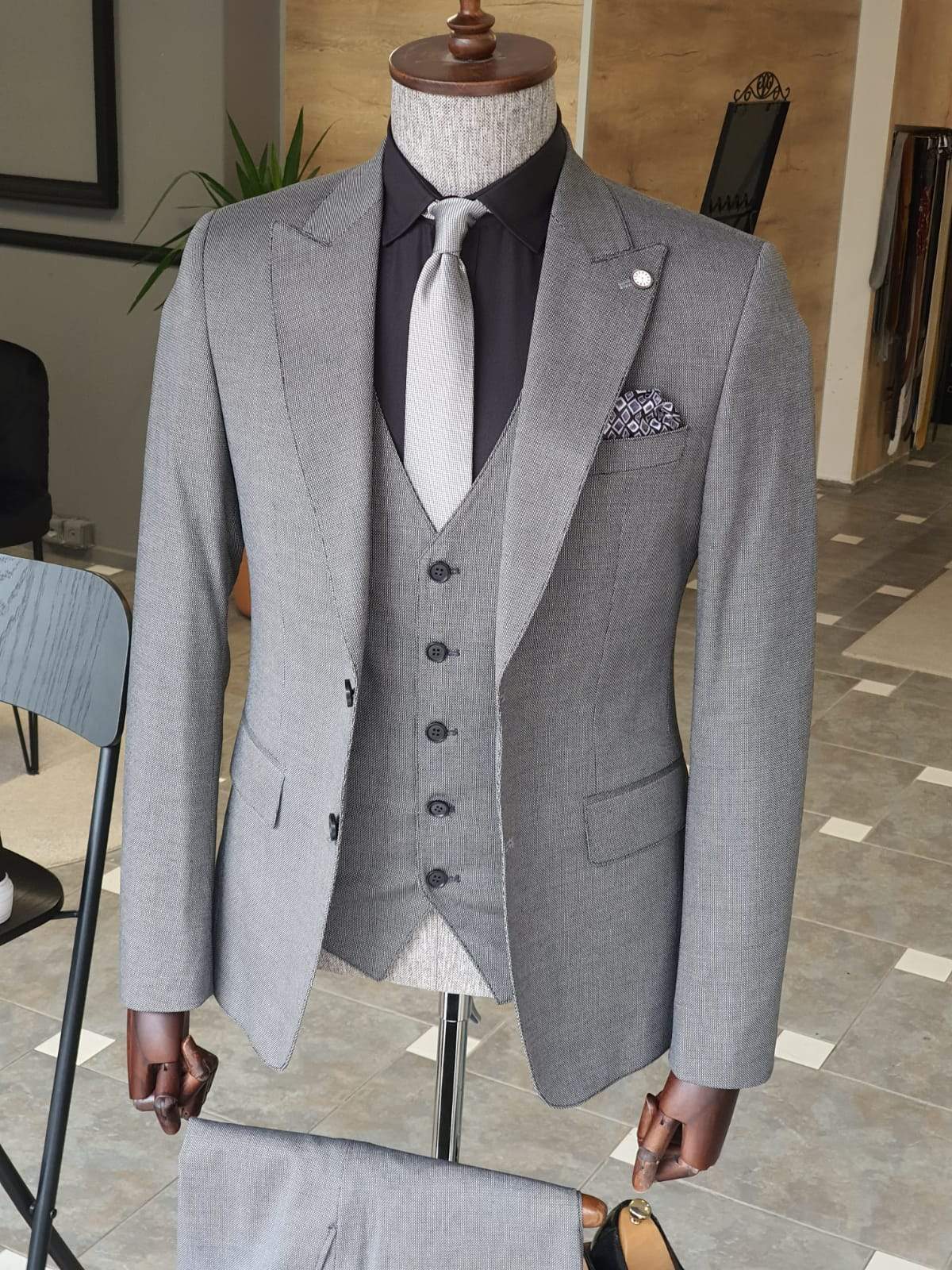 Geneva Gray Slim Fit Suit