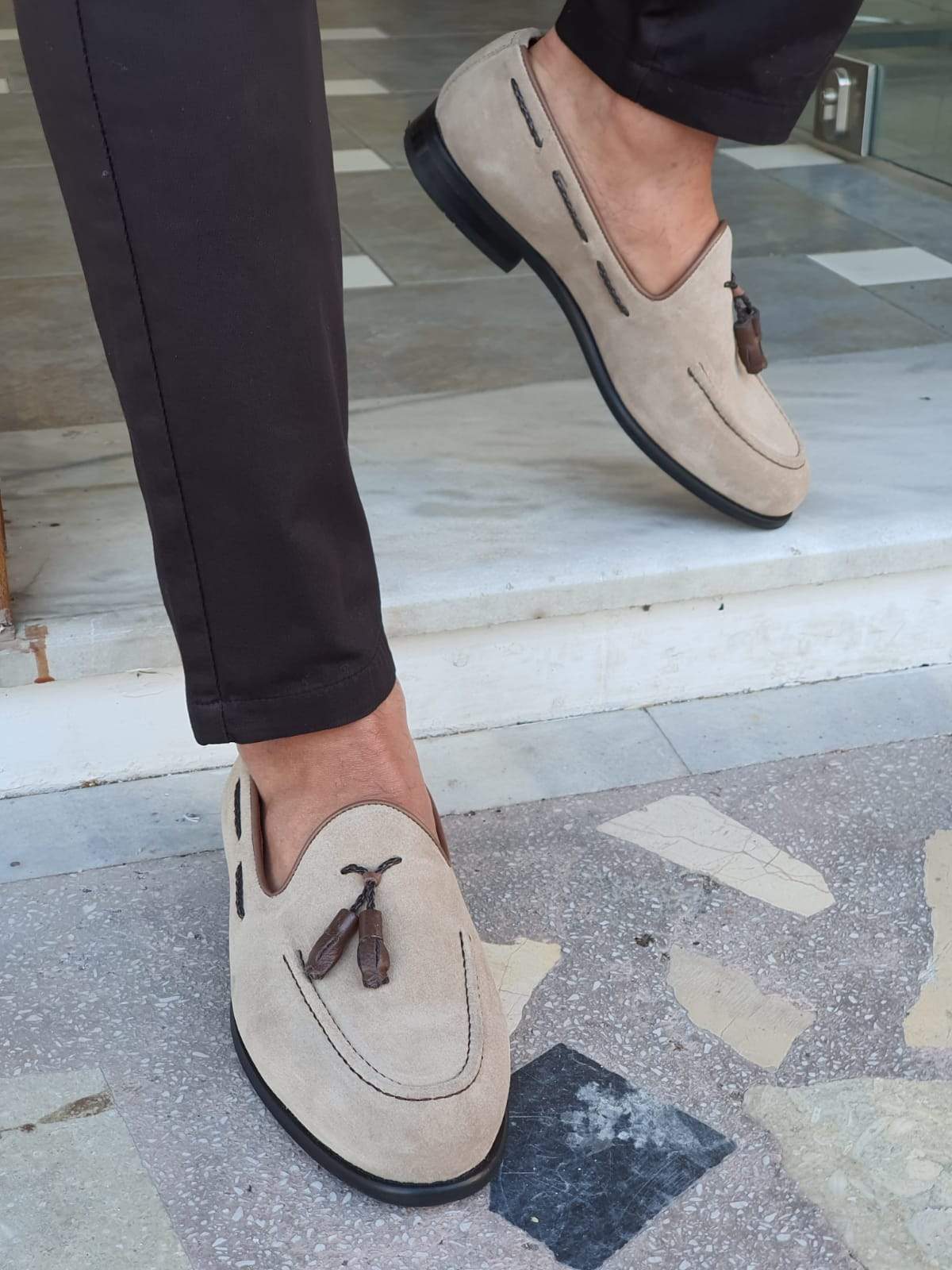 Napoca Suede Beige Sardinelli Loafers