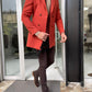 Denver Tile Double Breasted Slim Fit Coat