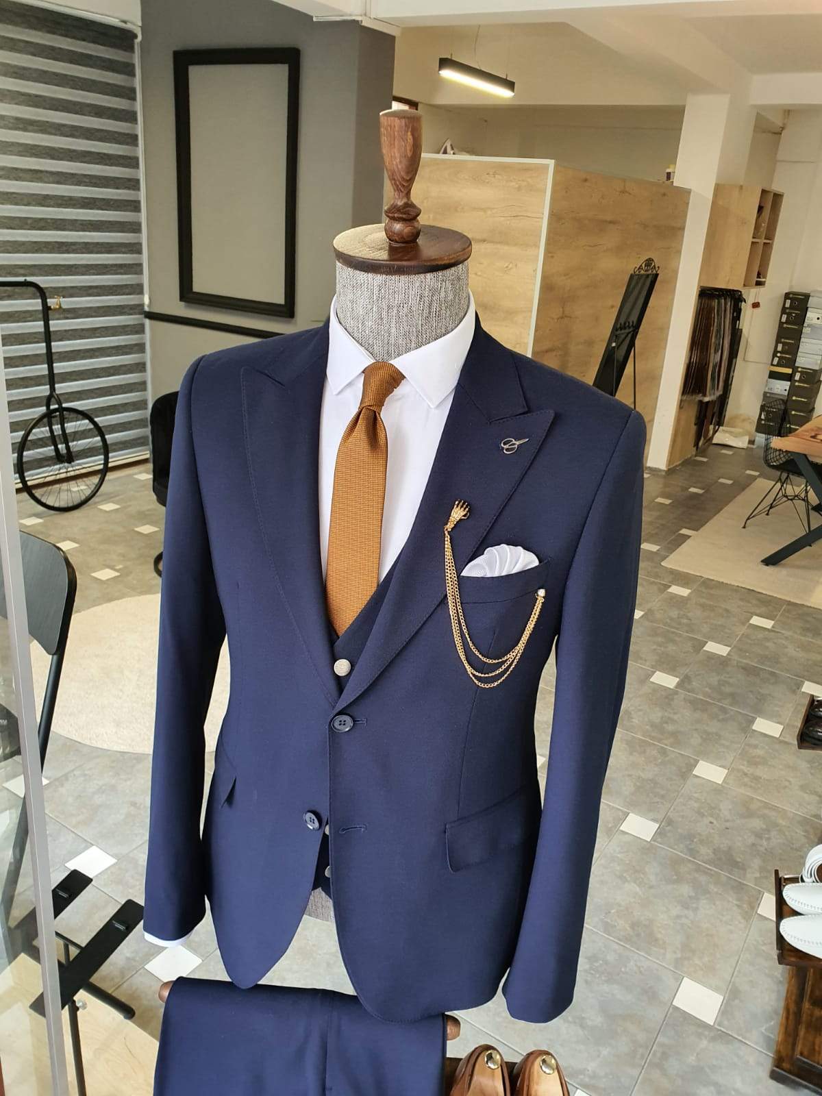 Varese Navy Blue Slim Fit Suit