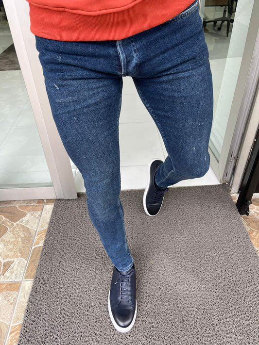 Paterson Navy Blue Slim Fit Jeans