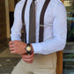 Varese White Chain Collar Shirt