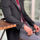 Hamilton Black Slim Fit Coat