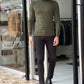 Hamilton Khaki Slim Fit Turtleneck Sweater