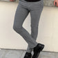 Siena Gray Self-Patterned Pants