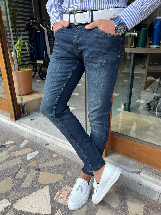 Bologna Dark Blue Slim Fit Jeans