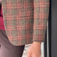 Orlando Beige Plaid Slim Fit Blazer