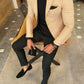 Genoa Beige Slim Fit Blazer
