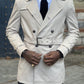 Pistoia Beige Slim Fit Trench Coat