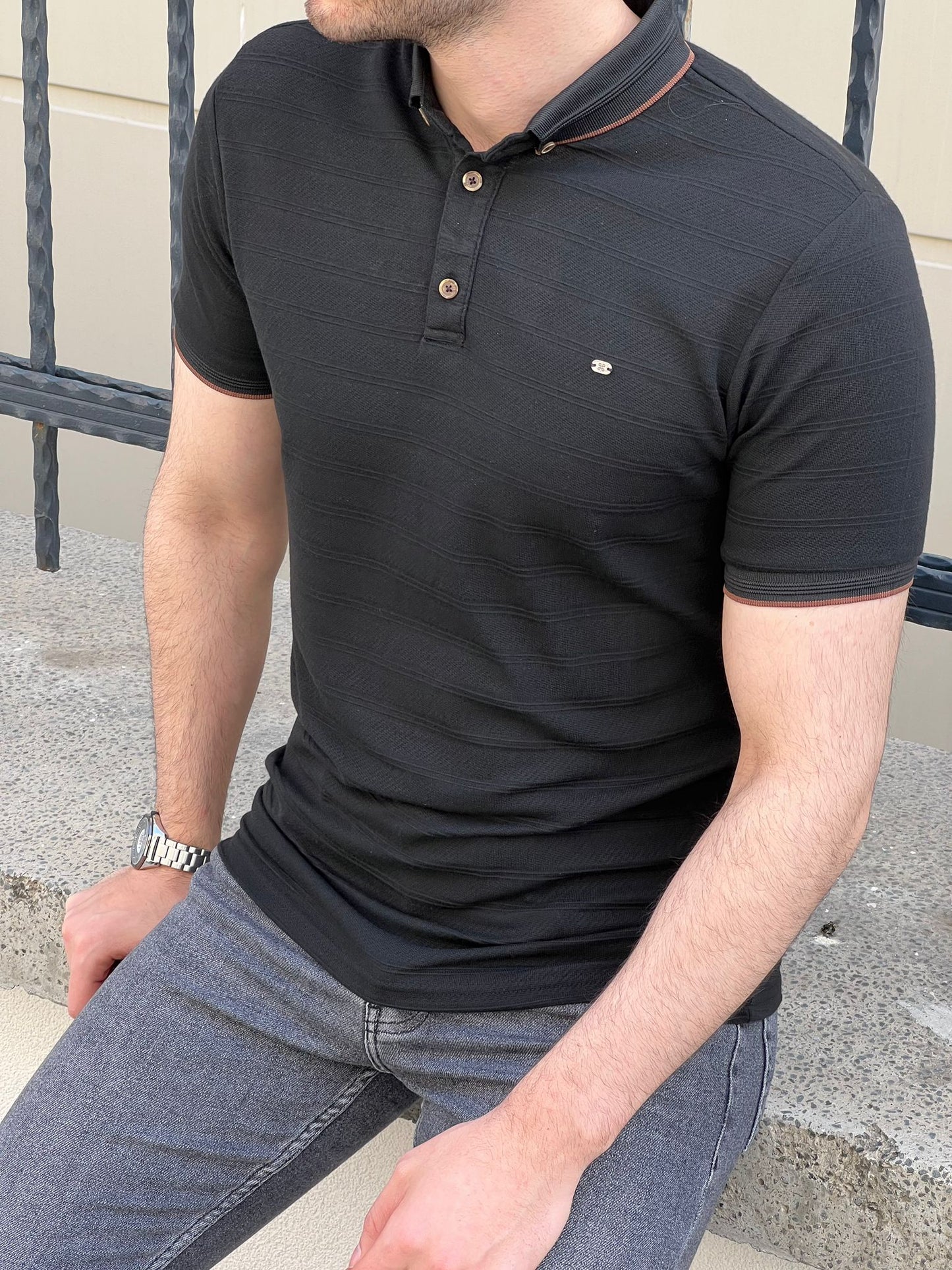 Noah Black Slim Fit T-Shirt