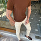 Alejandro Camel Plaid T-Shirt