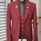 Varese Claret Red Slim Fit Suit