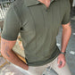 Alvaro Khaki Striped Slim Fit T-Shirt