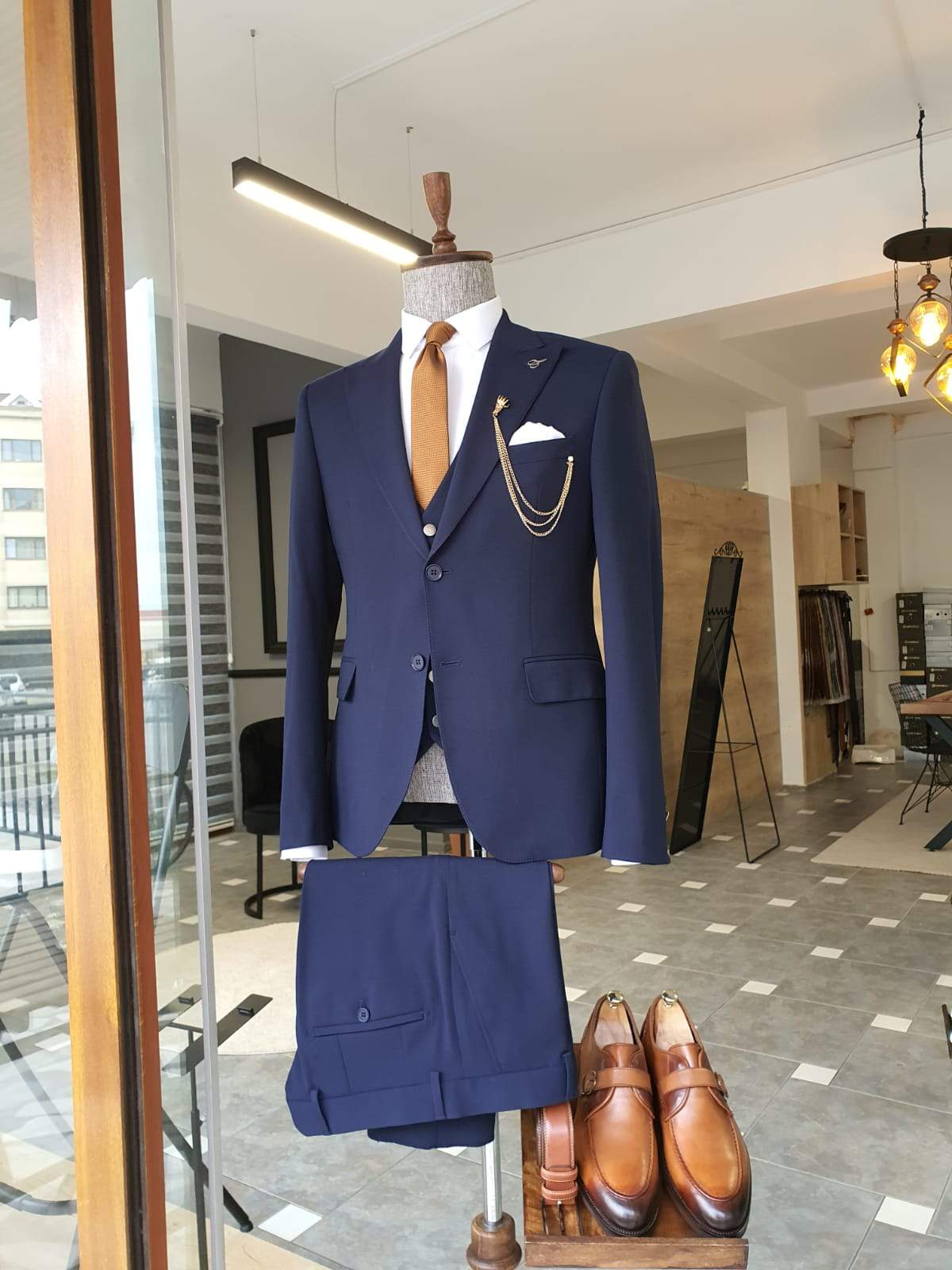 Varese Navy Blue Slim Fit Suit