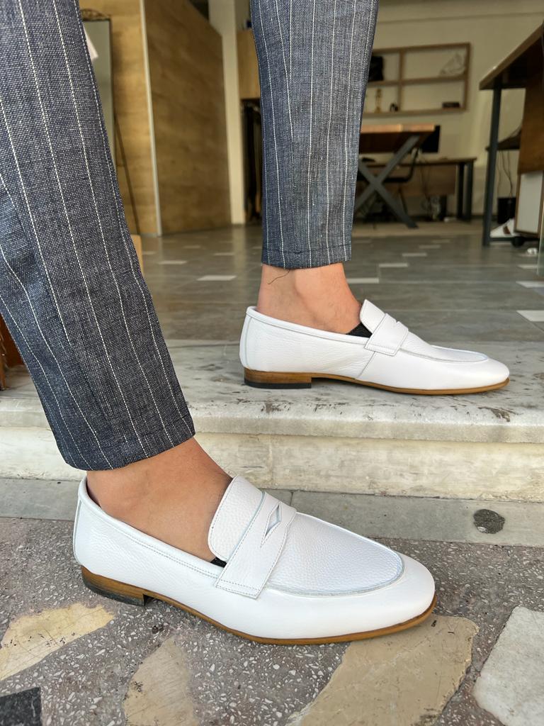 Quira White Loafers