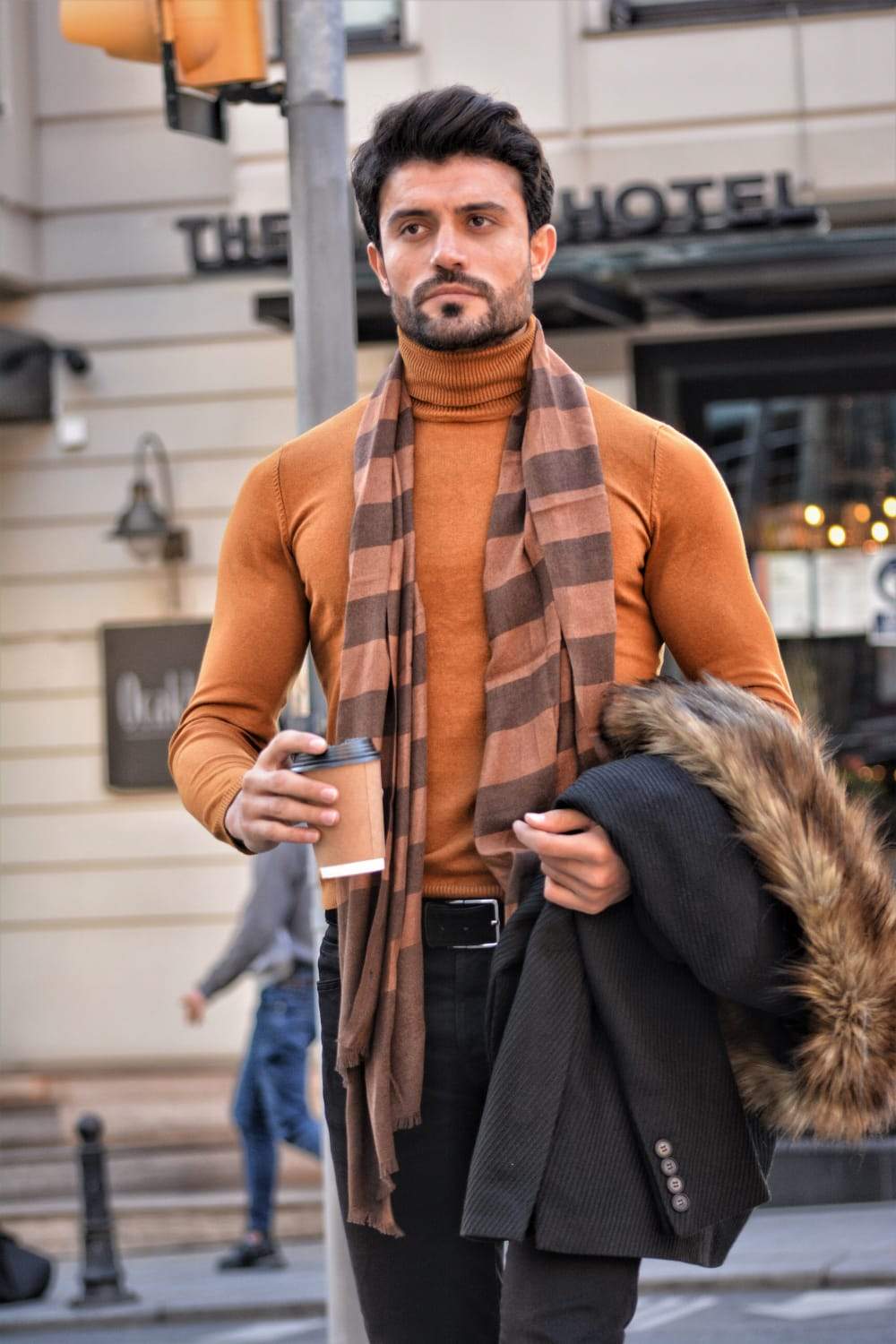 Ascona Camel Turtleneck Knitwear