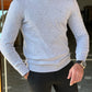 Henderson Gray Slim Fit Long Sleeve V-Neck Sweater