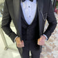 Addison Black Slim Fit Tuxedo Suit