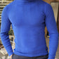 Geneva Sax Striped Turtleneck Knitwear