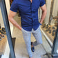 Vigo Navy Blue Short Sleeve Shirt