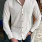 Elvir Beige Slim Fit Shirt