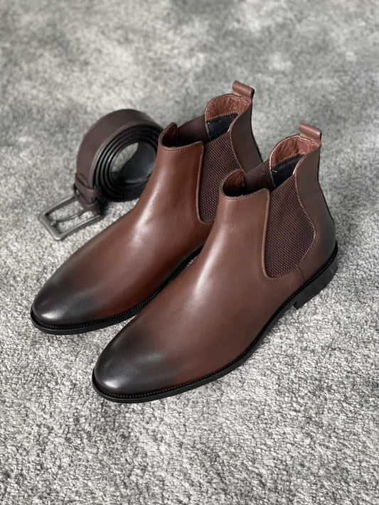 Lucca Brown Chelsea Boots