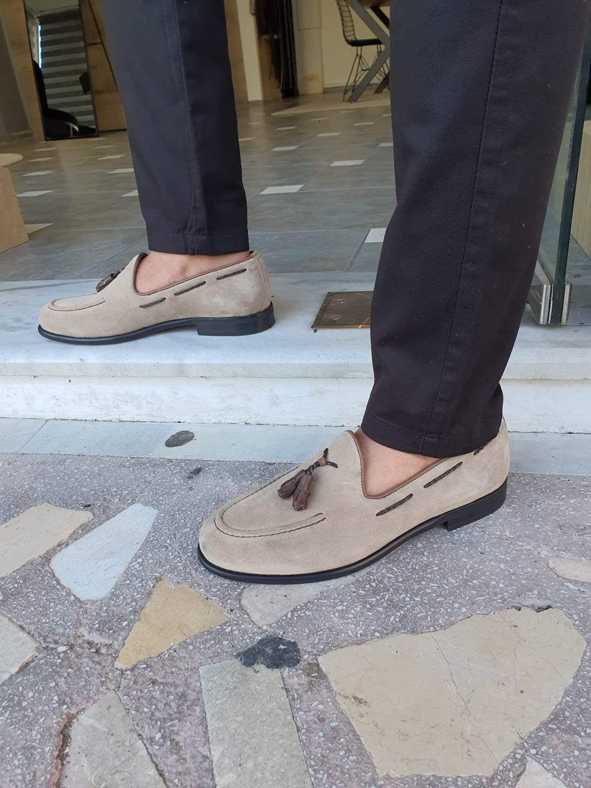 Napoca Suede Beige Sardinelli Loafers