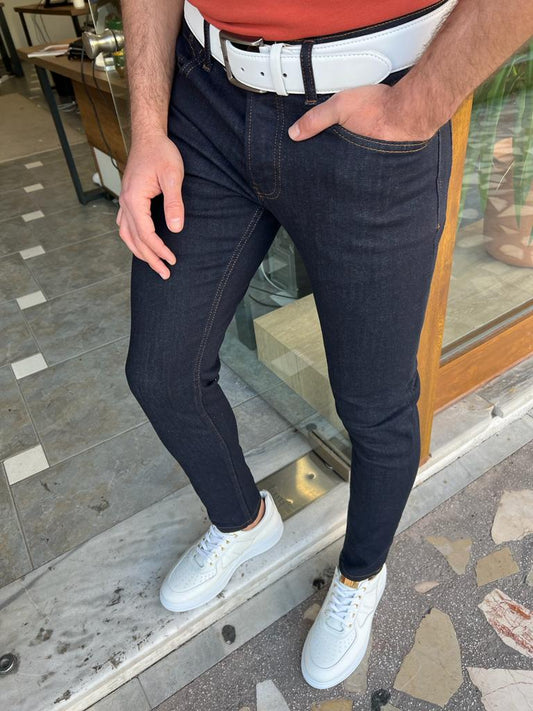 Rugani Dark Blue Slim Fit Jeans