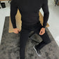 Dayton Black Slim Fit Half Turtleneck Sweater