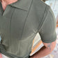 Alvaro Khaki Striped Slim Fit T-Shirt