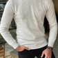 Cologne Beige Half Turtleneck Sweater