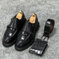 Isaac Black Leather Shoes