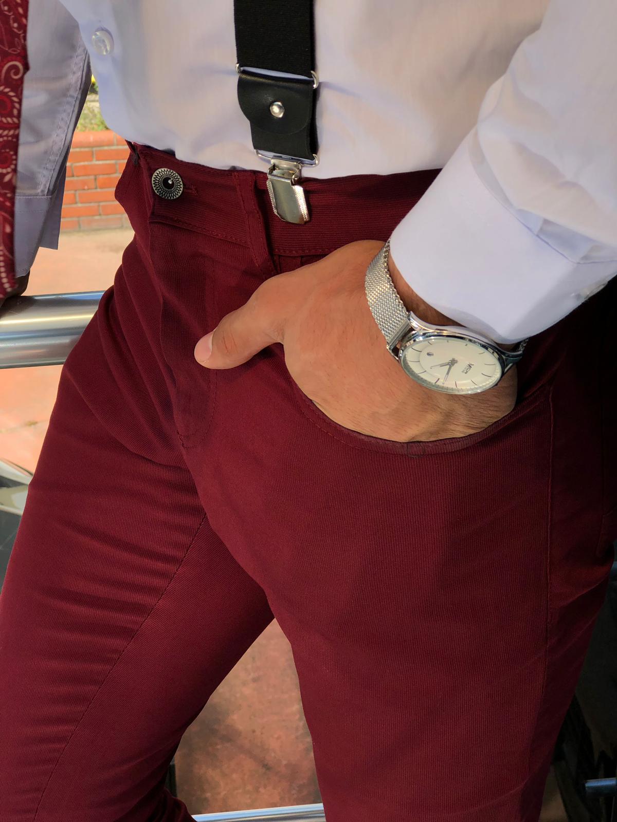 Cambridge Claret Red Pants