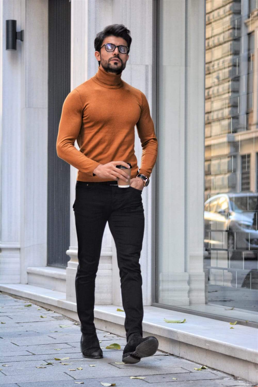 Ascona Camel Turtleneck Knitwear