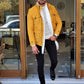 Catania Yellow Slim Fit Coat
