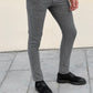 Siena Gray Self-Patterned Pants