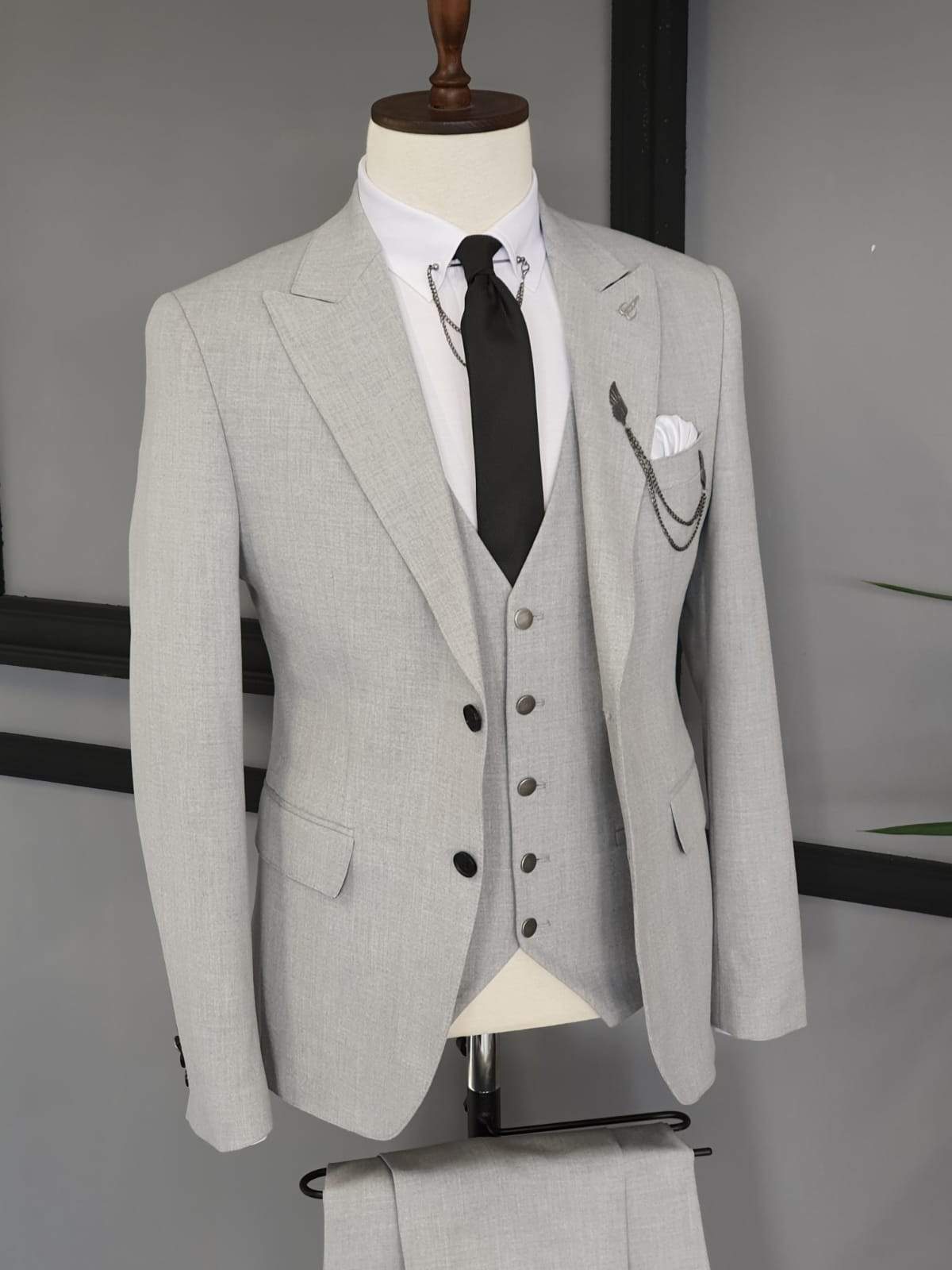 Varese Gray Slim Fit Suit