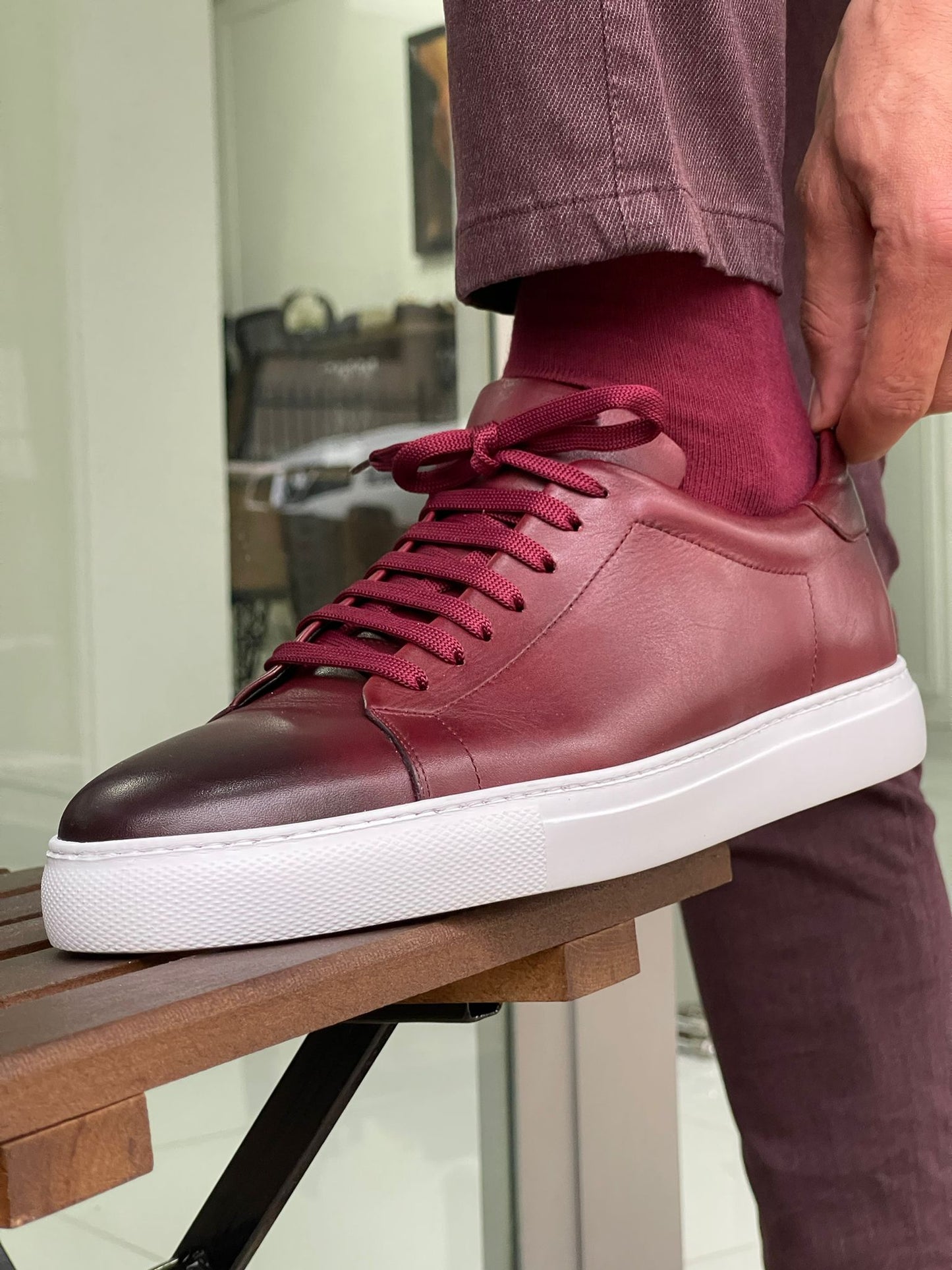 Madison Claret Red Sneakers