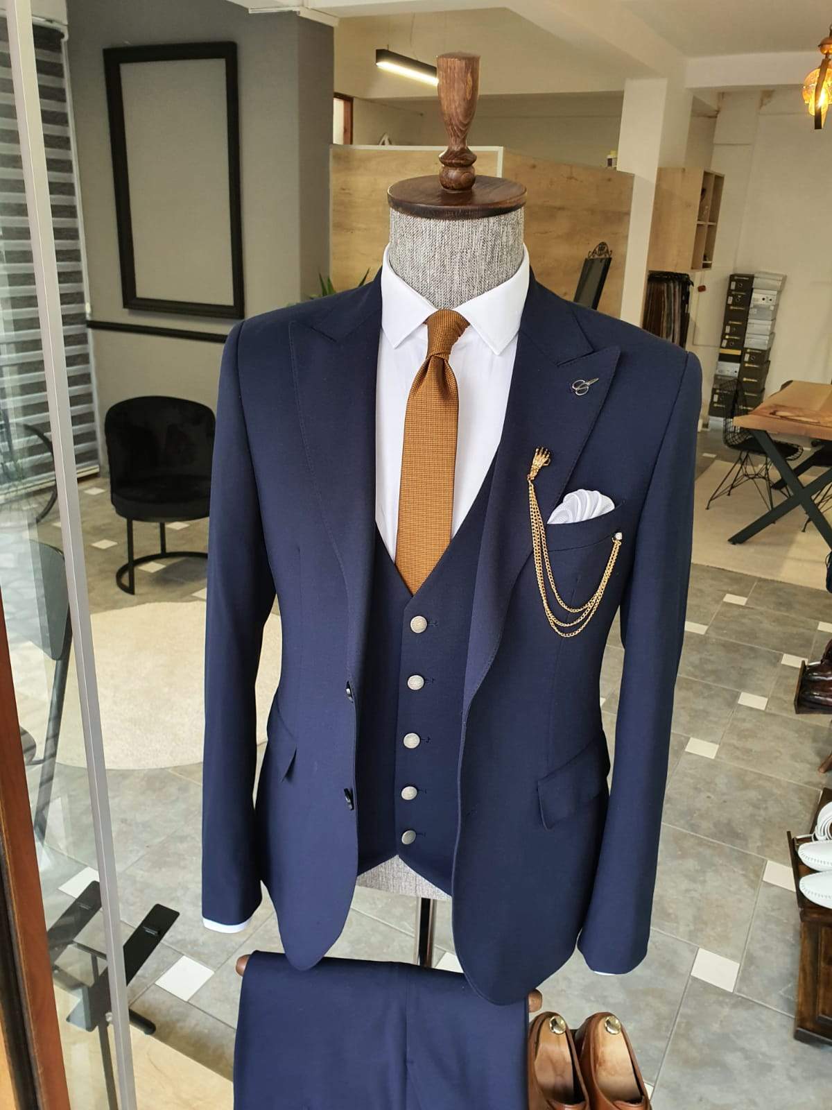 Varese Navy Blue Slim Fit Suit