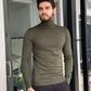Hamilton Khaki Slim Fit Turtleneck Sweater