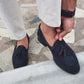 Napoca Suede Navy Blue Loafers