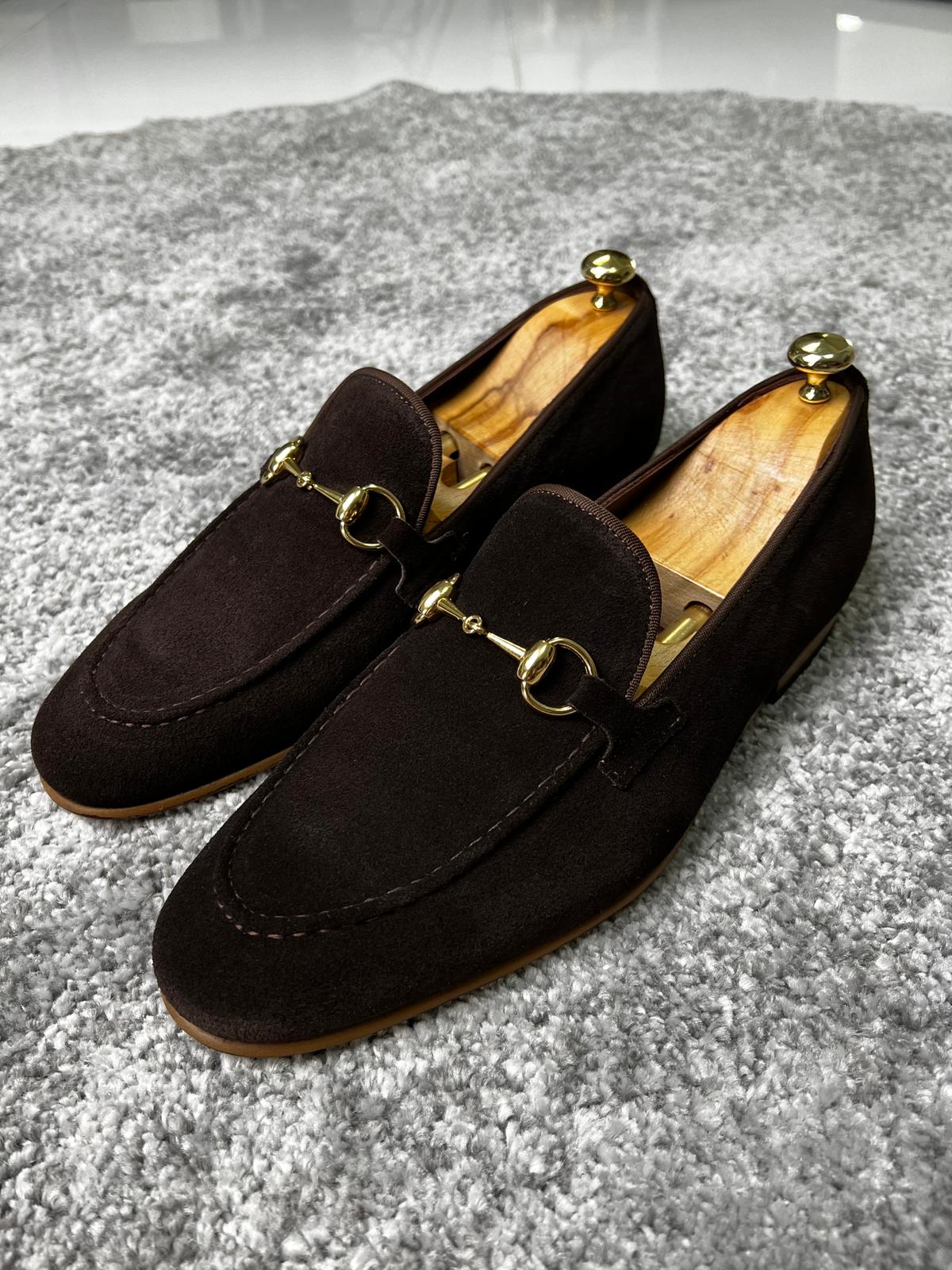 Rava Suede Brown Loafers