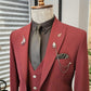 Varese Claret Red Slim Fit Suit