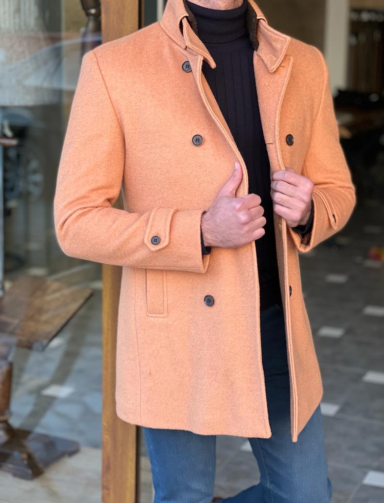 York Camel Double Breasted Coat