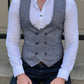 Chester Light Blue Double Breasted Vest