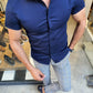 Vigo Navy Blue Short Sleeve Shirt